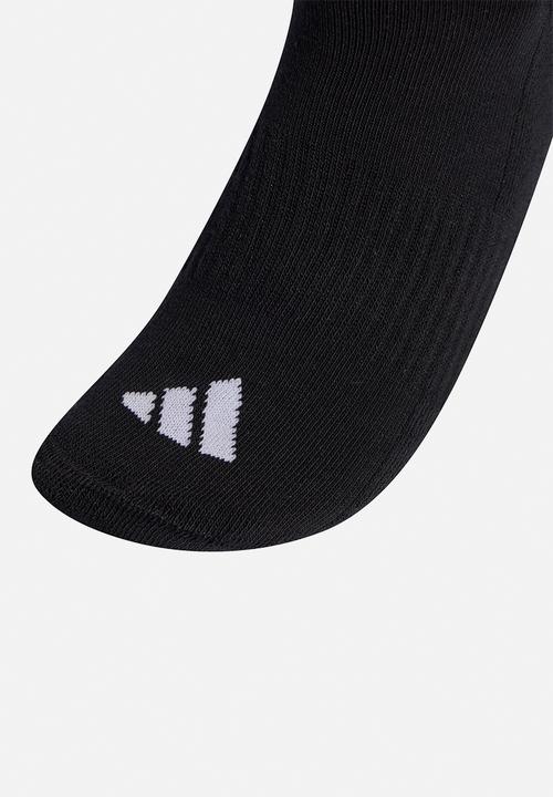 adidas Performance - 3-Stripes Cushioned Crew Socks 3 Pk - Black/white/white