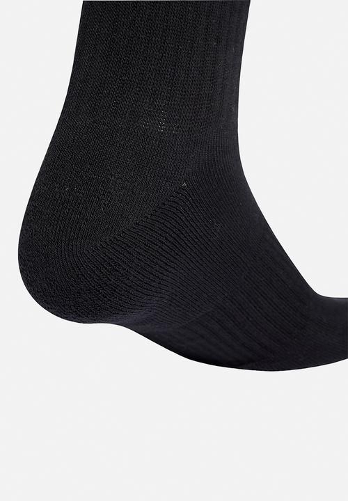 adidas Performance - 3-Stripes Cushioned Crew Socks 3 Pk - Black/white/white