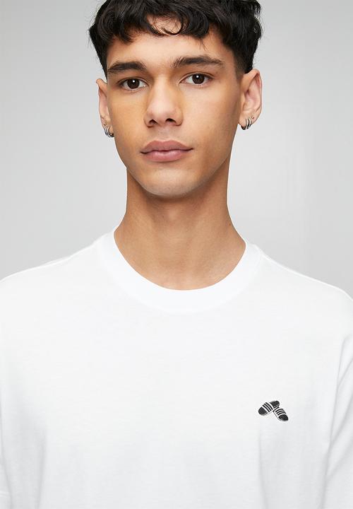 adidas Performance - Small Logo Slide Tee  - White