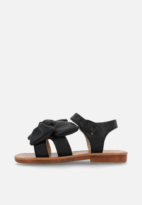 Pop Candy - Open toe bowknot sandal - black