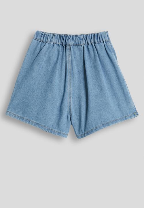 Pop Candy - Denim wrap skort - blue