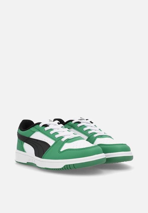 PUMA - Rebound Slam Lo Ac Ps - Archive Green-Puma Black-Puma White