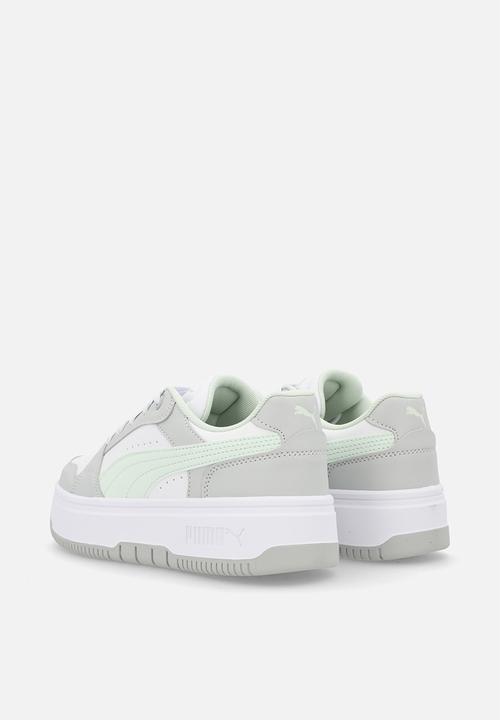PUMA - Rebound Femme Jr - Cool Light Gray-Sage Glow-Puma White