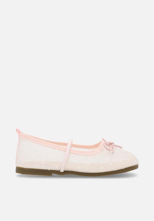 Pop Candy - Polka dot mesh ballet pumps - pink