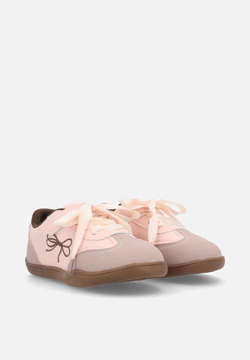 Pop Candy - Silk lace sport sneakers - pink