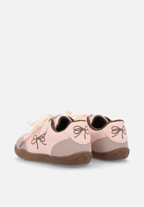 Pop Candy - Silk lace sport sneakers - pink