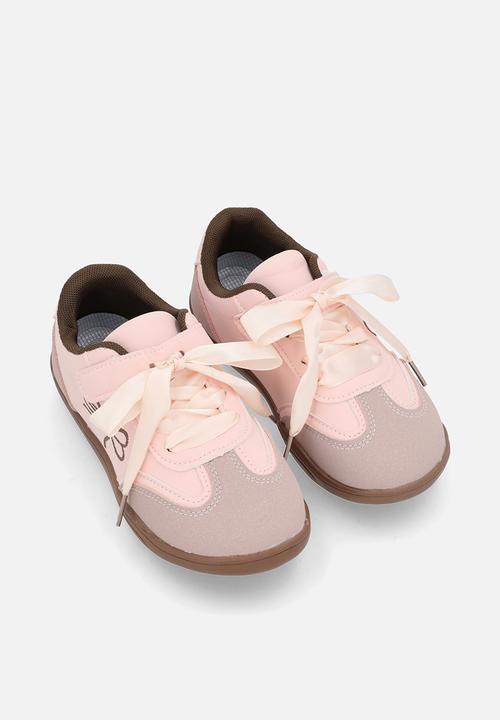Pop Candy - Silk lace sport sneakers - pink