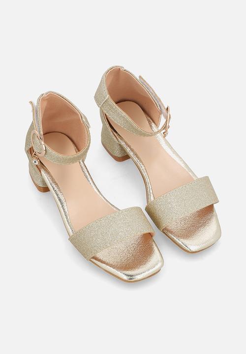 Pop Candy - Open toe sandal heels - gold