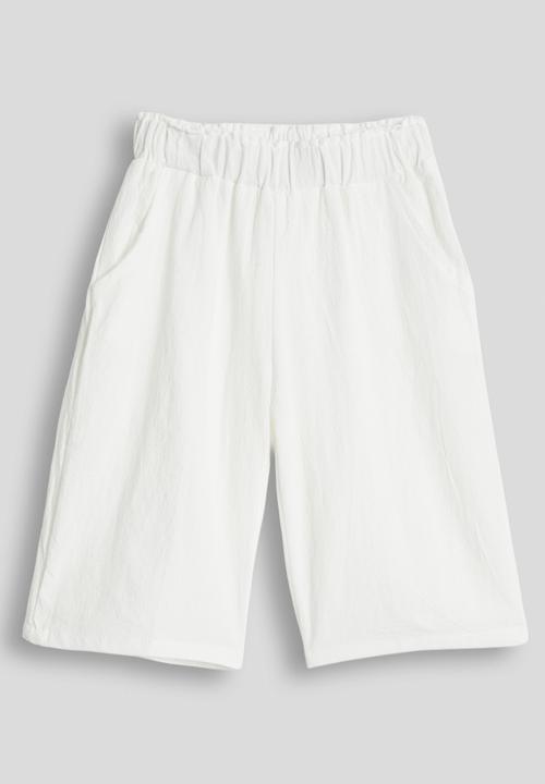 Pop Candy - Embroidered top and wide leg jeans - white