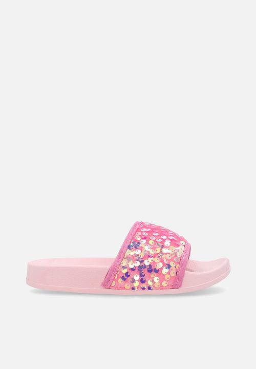 Pop Candy - Sequinned slides - pink