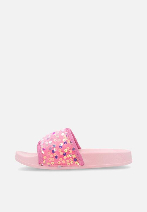 Pop Candy - Sequinned slides - pink