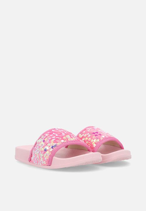 Pop Candy - Sequinned slides - pink