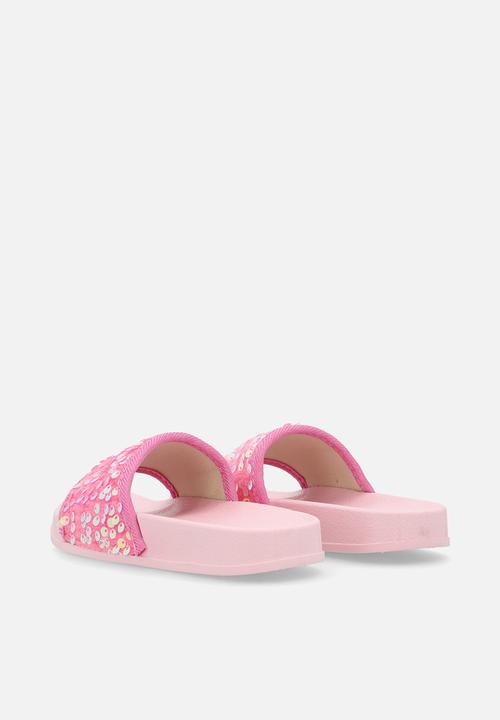Pop Candy - Sequinned slides - pink