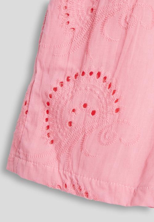 Pop Candy - Anglaise blouse with shorts - pink