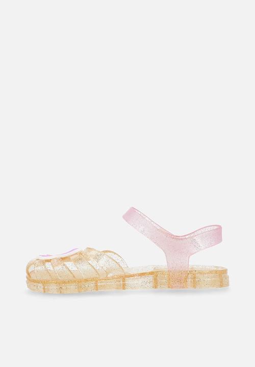 Pop Candy - Butterfly applique jelly sandals - yellow