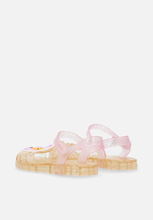 Pop Candy - Butterfly applique jelly sandals - yellow