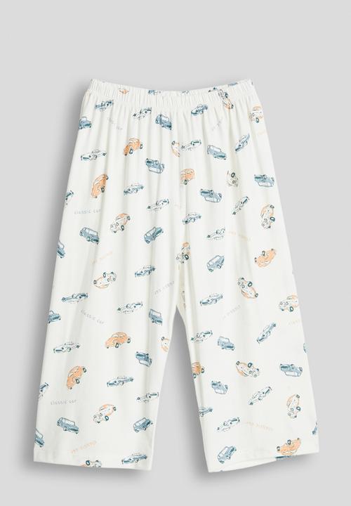 Pop Candy - Aop tee and shorts pj set - white