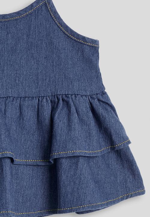 Pop Candy - Denim ruffle top and jeans - blue