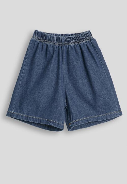 Pop Candy - Denim shirt and shorts - dark blue