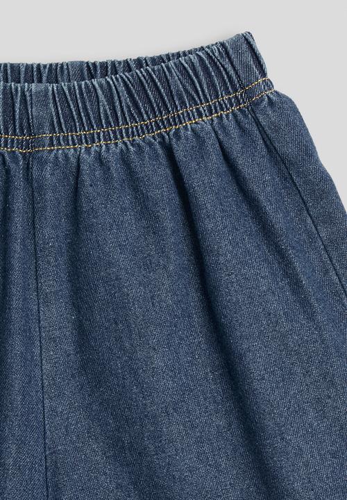 Pop Candy - Denim shirt and shorts - dark blue