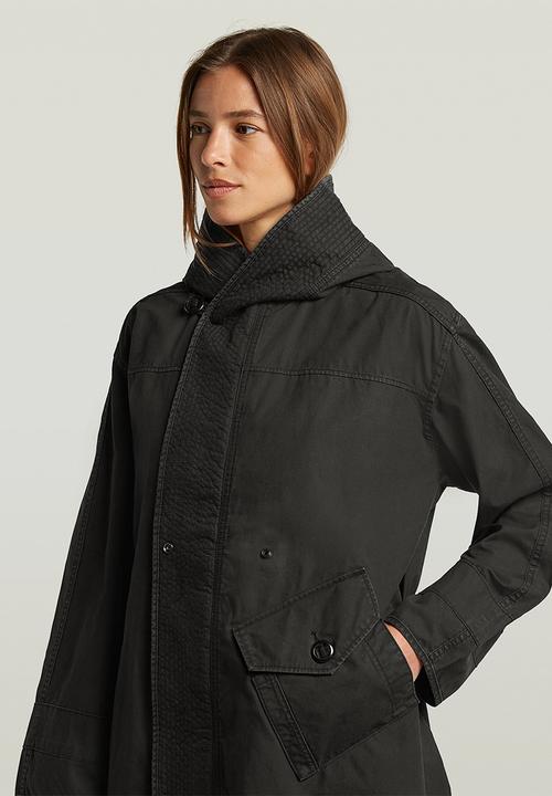 G-STAR - Fishtail parka wmn - dk black