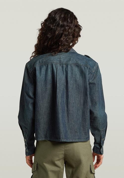 G-STAR - Boxy Relaxed 2-pkt Shirt l\s wmn - antique asphalt