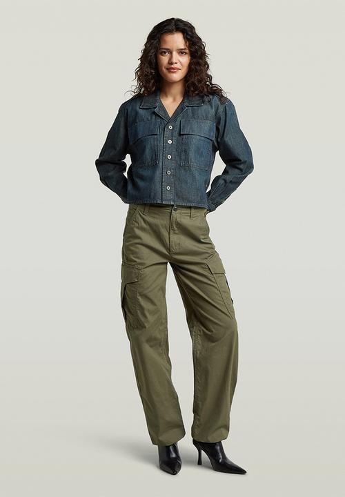 G-STAR - Boxy Relaxed 2-pkt Shirt l\s wmn - antique asphalt