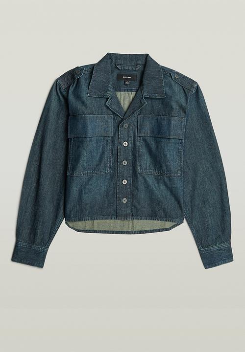 G-STAR - Boxy Relaxed 2-pkt Shirt l\s wmn - antique asphalt