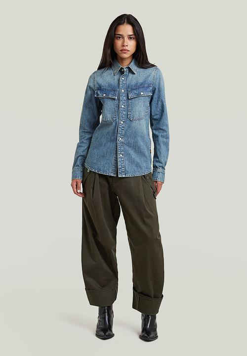 G-STAR - 2-pkt Regular Shirt l\s Wmn - vintage cruiser