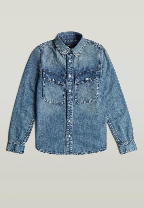 G-STAR - 2-pkt Regular Shirt l\s Wmn - vintage cruiser