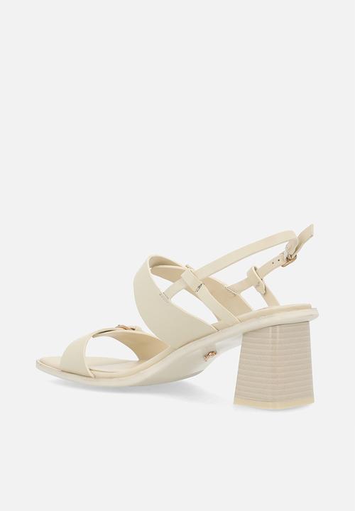 POLO - Leather buckle mule - neutral
