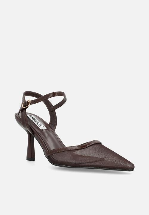 Madison® - Piper closed toe ankle strap - chocolate