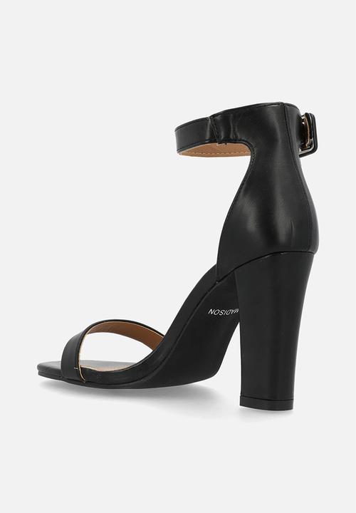 Madison® - Angelique 5 open toe ankle strap - black