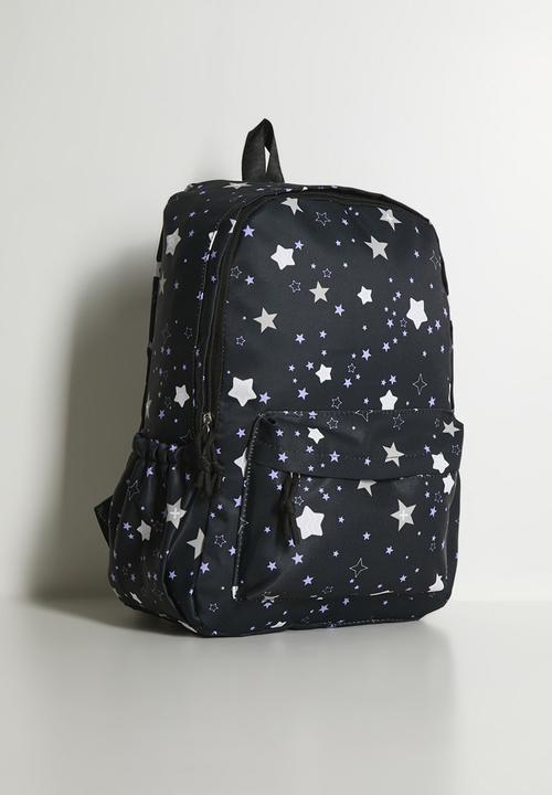 Pop Candy - Star aop backpack - black