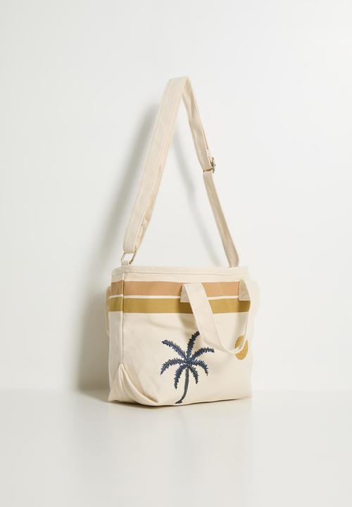 Pop Candy - Palm tree design tote bag - neutral/multi
