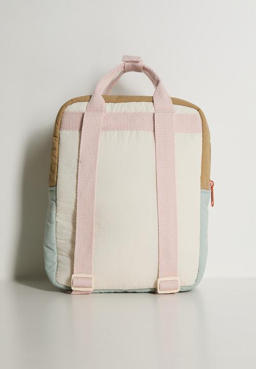Pop Candy - House applique pocket backpack - pastel multi