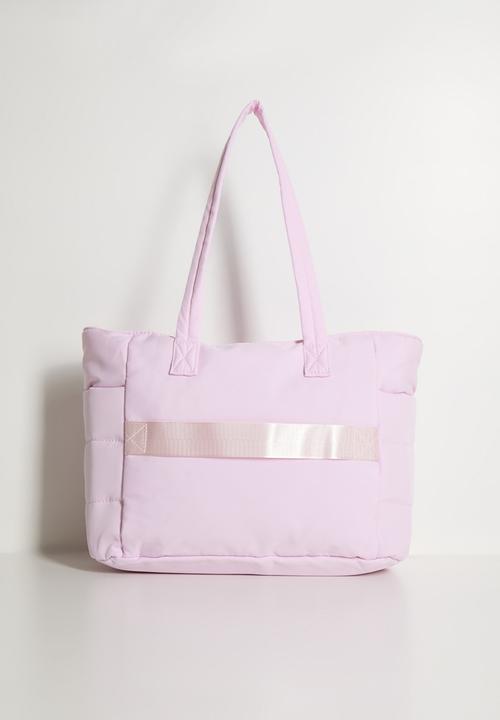 Pop Candy - Quilted puffer tote bag - pink