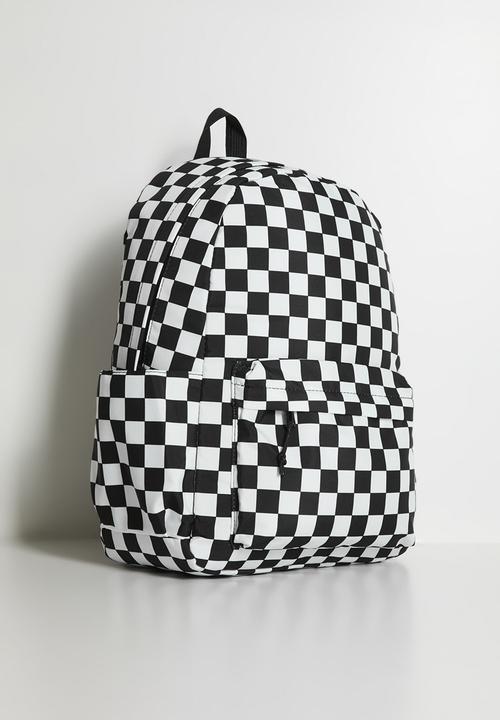 Pop Candy - Checkerboard backpack - black & white