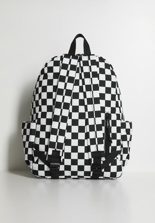 Pop Candy - Checkerboard backpack - black & white