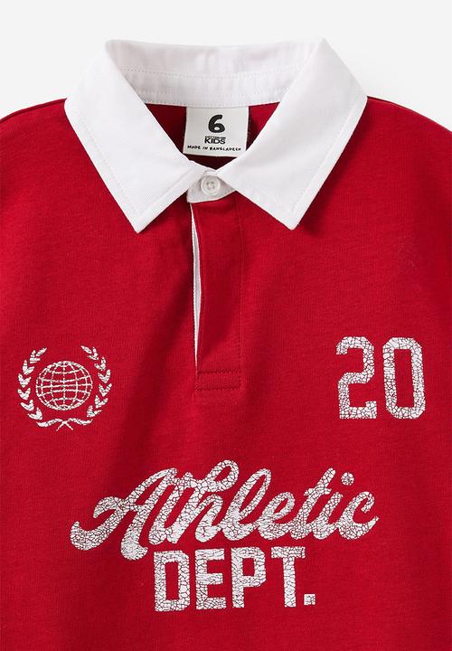 Cotton On - Sports Polo -  Heritage Red / Vanilla 20