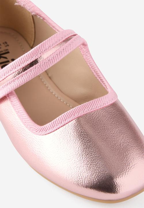 Cotton On - Olivia Ballet Flat - Pink/Metallic