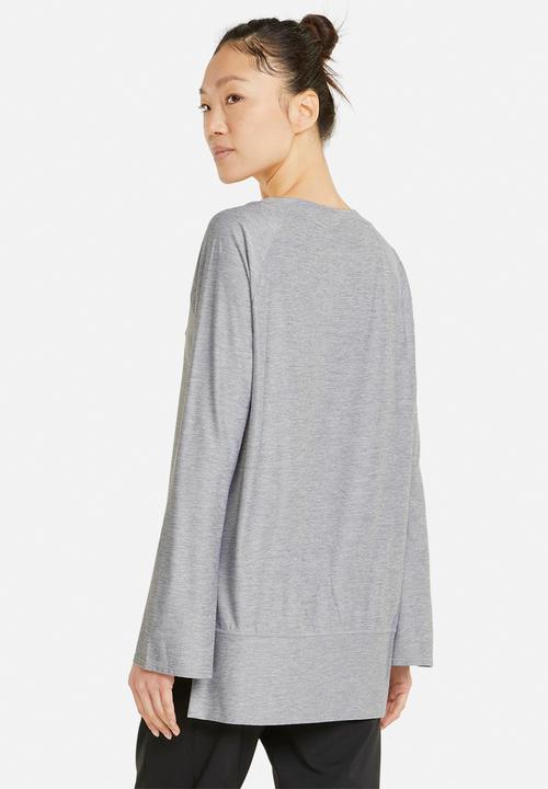 PUMA - Studio bell long sleeve top - light grey heather