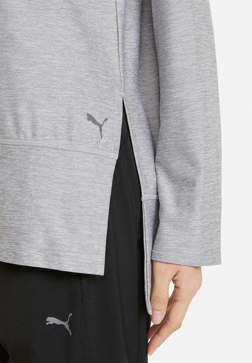 PUMA - Studio bell long sleeve top - light grey heather