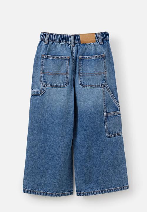 Cotton On - Skater Carpenter Jean - Blue Haven Mid Blue/Carpenter