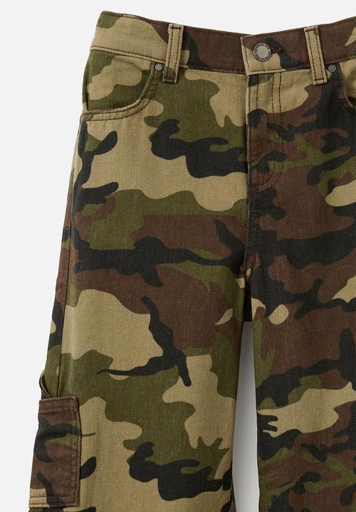 Cotton On - Skater Carpenter Jean - Washed Camo / Carpenter