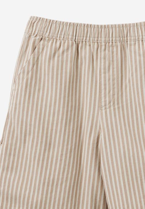 Cotton On - Cooper Short - Washed Stone/Ticking Stripe