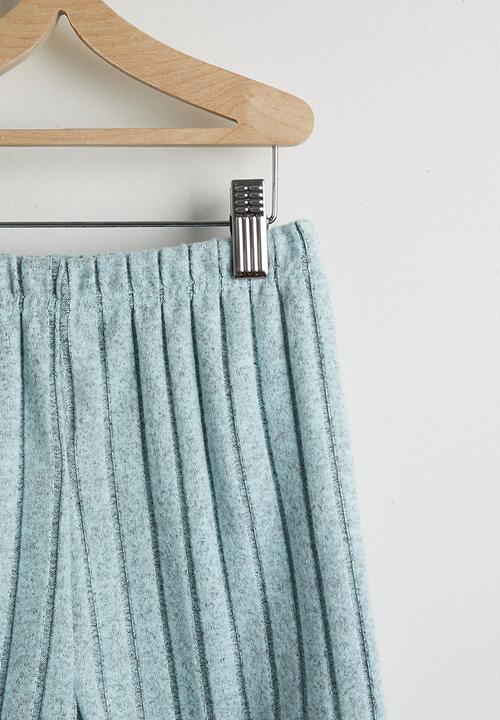 Pop Candy - Knit polo shirt and shorts - light blue