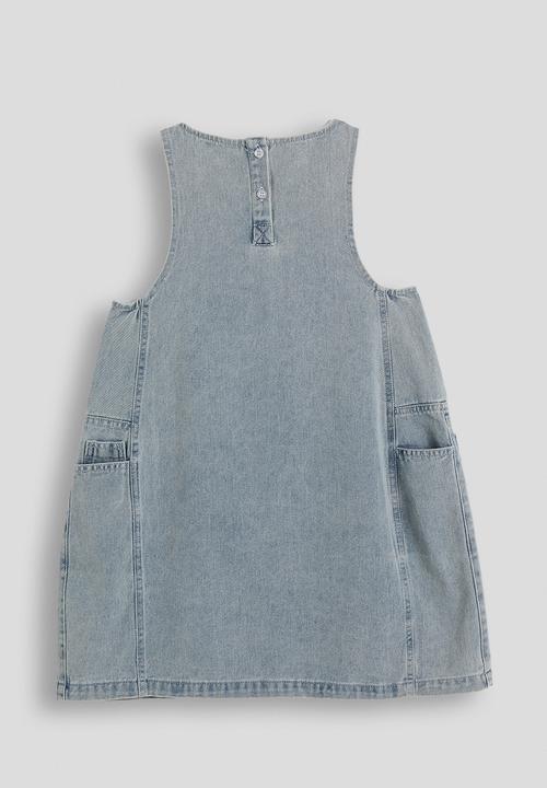 Pop Candy - Patch pocket denim dress - washed denim