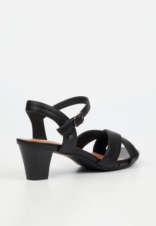 Butterfly Classics - Carol 1 ankle strap heel - black