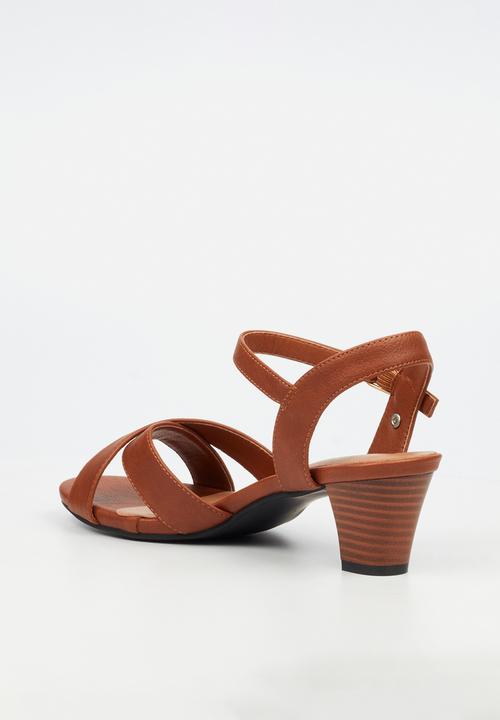 Butterfly Classics - Carol 1 ankle strap heel - tan